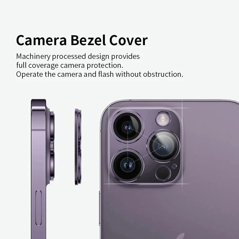 Full Cover Camera Lens Protector For iPhone 13 12 Pro Max Tempered Glass For iPhone 11 Pro 13 12 Mini Metal Camera Protector