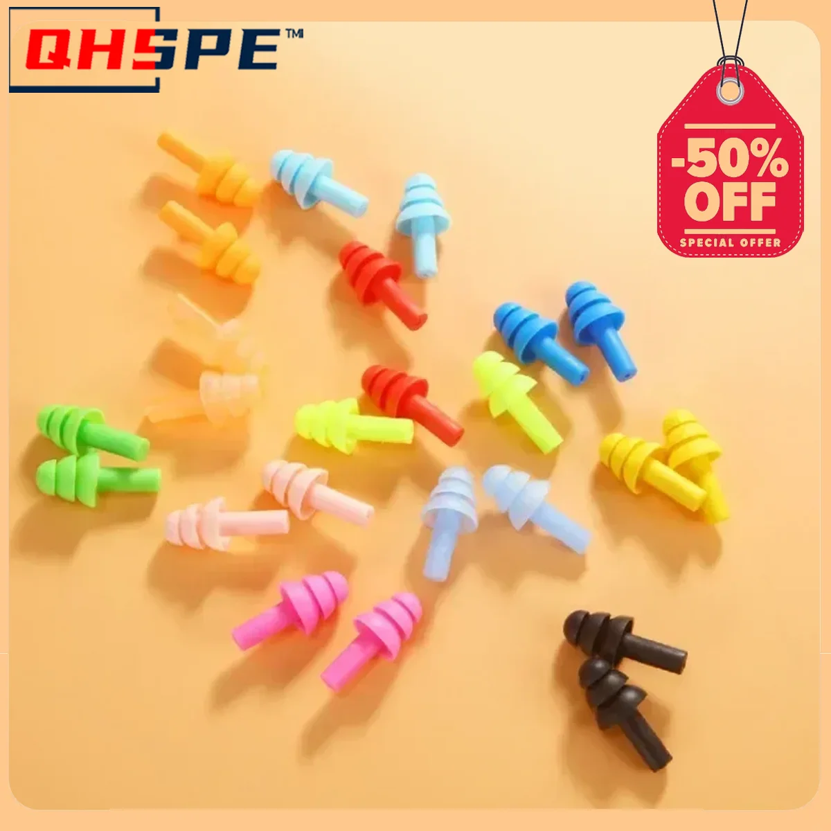 10 Pairs Soft Silicone Earplugs Earplugs Waterproof, Noise-proof And Snore Resistant Sleep Plugs Essential For Travel