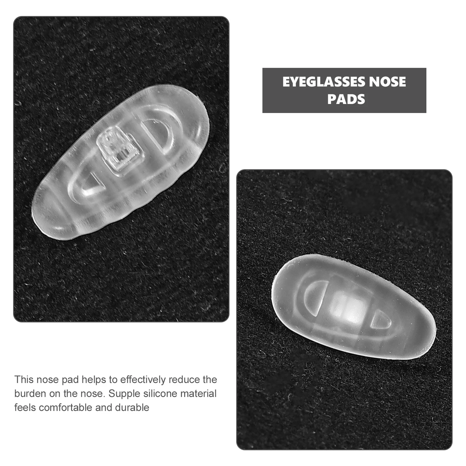 

Silicone Nose Pads For Eyeglasses Small Chamber Lightweight Nonslip Replacement Glasses Accessories