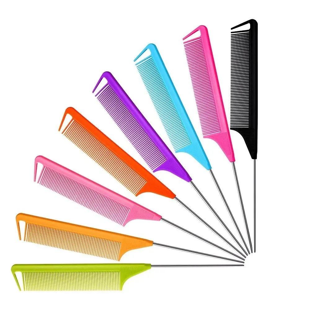 

1pcs stainless steel pointed tail hair comb professional hair comb hair brush salon hair styling tool hair comb