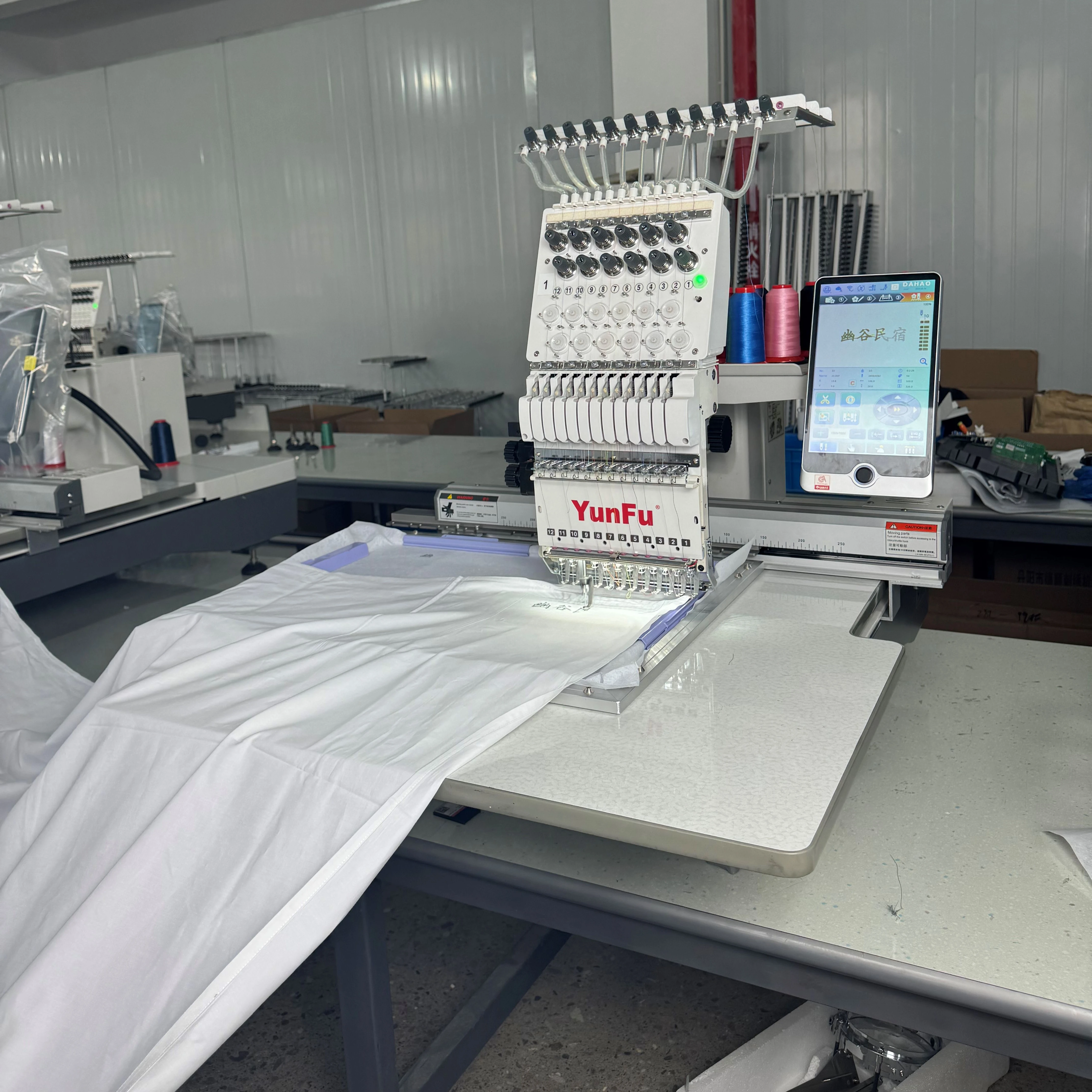 Single Head Embroidery Machine 15 Needles 1200 RPM Automatic Digital Home Use Cap Computerized Pump Printing Shops