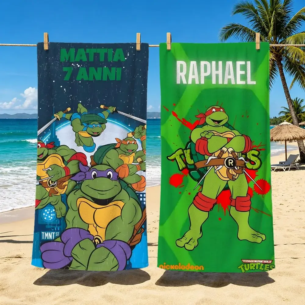 T-Teenage Mutant Ninja Turtles Towel Towel beach towel, quick drying absorbent bath towel for Swim,Gym,Camping,Outdoor hot