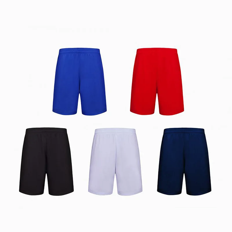 Kids Youth Adult Family Sports Shorts One Third Length Football Match Short Plain Elastic Soccer Shorts with Drawstring Cord