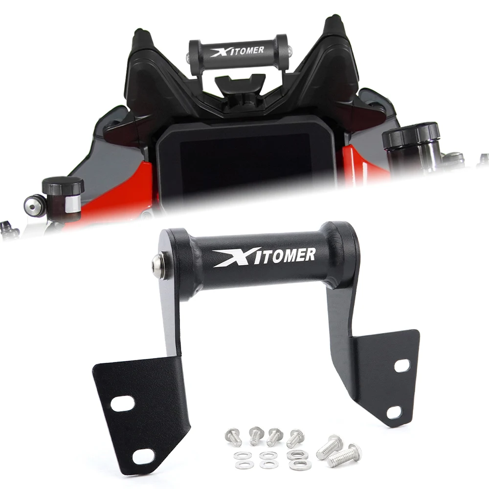 

For Ducati Multistrada V4 V4S V4 RS/Pikes Peak V4 Rallly Motorcycle GPS Navigation Plate Bracket GPS Phone Stand Support Holder