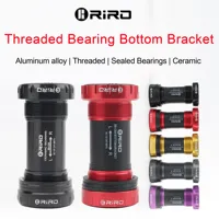 RIRO Bicycle Ceramic Bottom Bracket BB68/BB92 68/73MM Threaded BB MTB Sealed Bearings Road Bike 1.37/24mm Shaft Univesal Parts