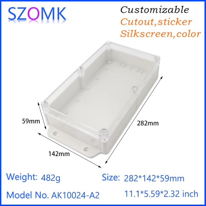 ABS plastic pulse control instrument sealed box IP68 waterproof box instrument SZOMK AK10024