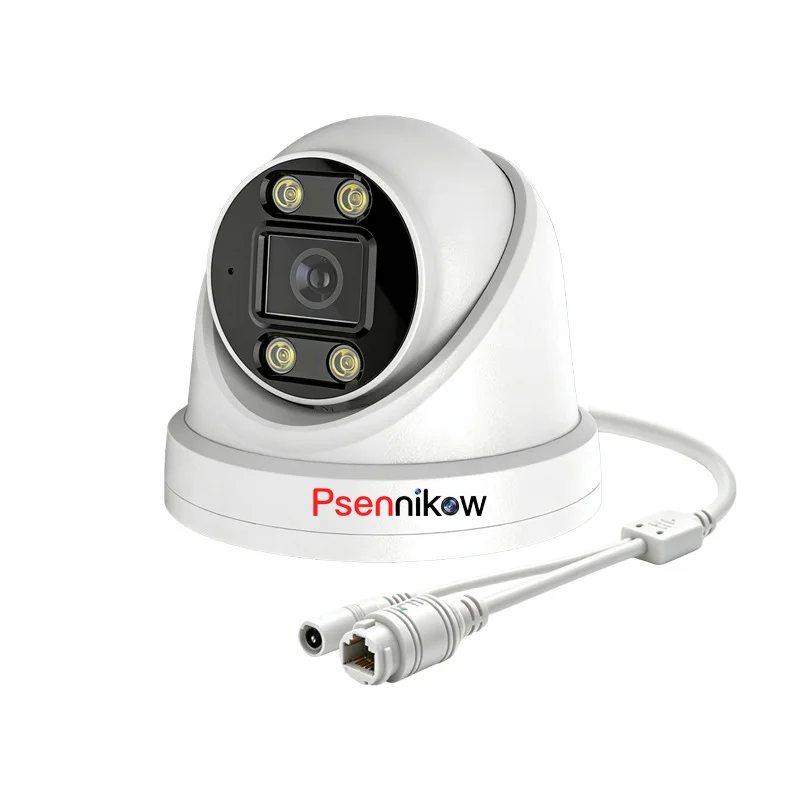 Psennikow 4MP/5MP/8MP Dome IP Camera H.265 Security CCTV Camera Two Way Audio Alarm Push Onvif Video Surveillance Work On NVR