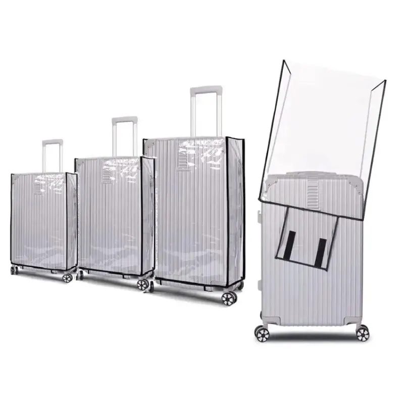 New Full Transparent Luggage Protector Cover Waterproof Dustproof Durable Suitcase Cover Protector Travel Accessories PVC Case image 6