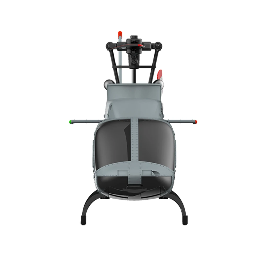 Novo a60 bell 206 1:42 escala 2.4g 4ch 6 eixos giroscópio localização de fluxo óptico altitude hold flybarless rc helicóptero rtf