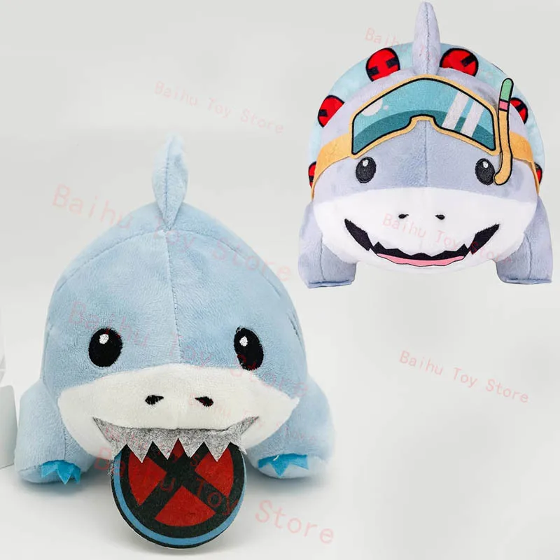 NEW Jeff The Land Shark Plush Cute Jeff The Landshark Plushie Cartoon Online Star Peluche Decor Soft Stuffed Doll Toy Kids Gift