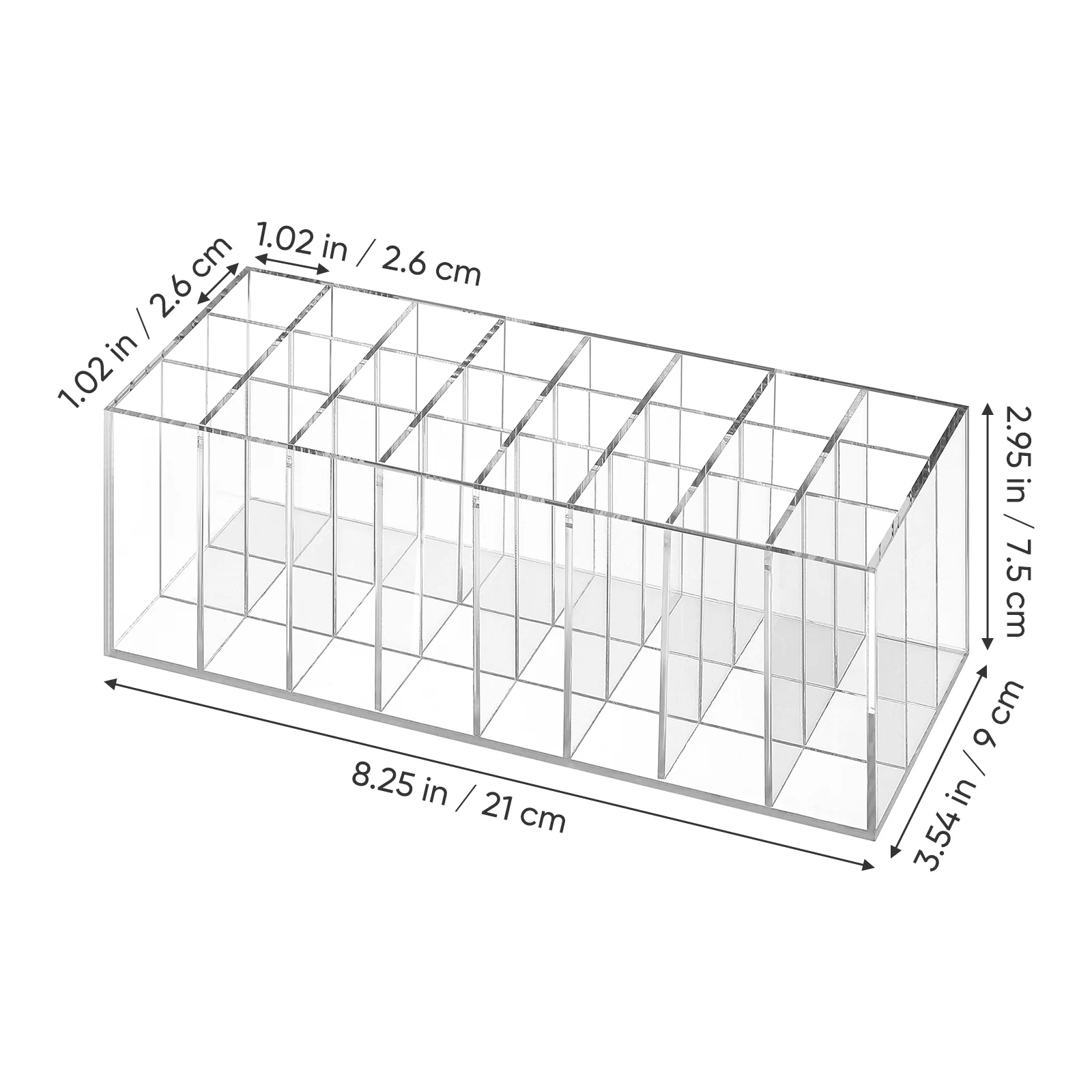 ลิปสติก Storage Display Rack เครื่องสําอางค์ Organizer ดินสอเขียนคิ้วชั้นวางของ