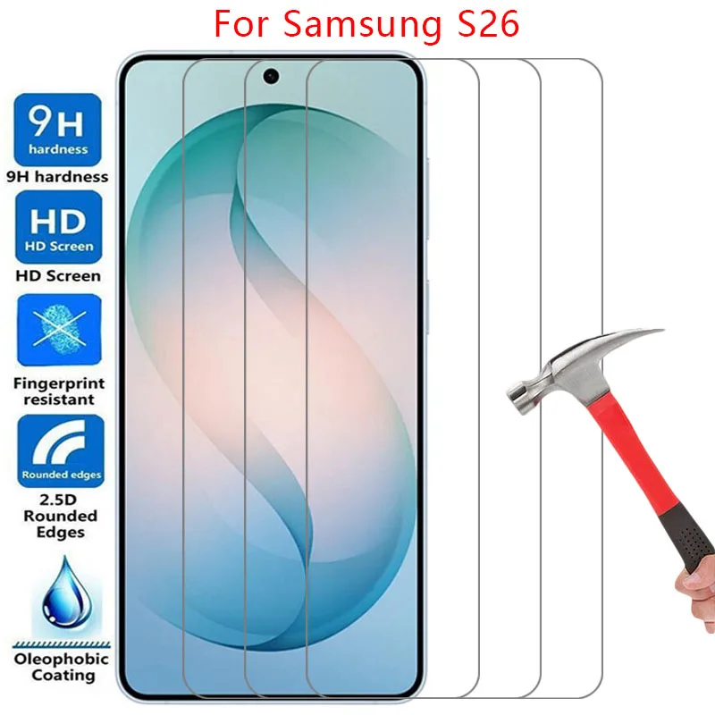 Funda para teléfono Samsung Galaxy S26 Plus Ultra, cristal templado para Samsung S26, S26S, S26 Plus, S26 Ultra 5G, cubierta trasera Samsung