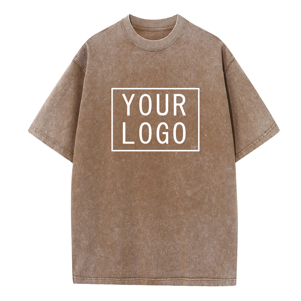 DIY Your Logo T-Shirt Make Your Logo Text Men Women Women Print Original Design High Quality Gift Fashion Wash Cloth