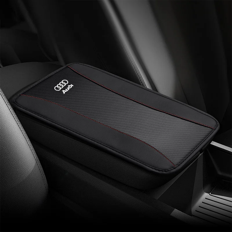 Car Armrest Box Pad Protection Elbow Rest Cushion Center Console Cover for Audi SLINE A3 A4 B8 B9 A6 C5 C6 C7 A7 Q5 A5 A8 8V0 RS view 4