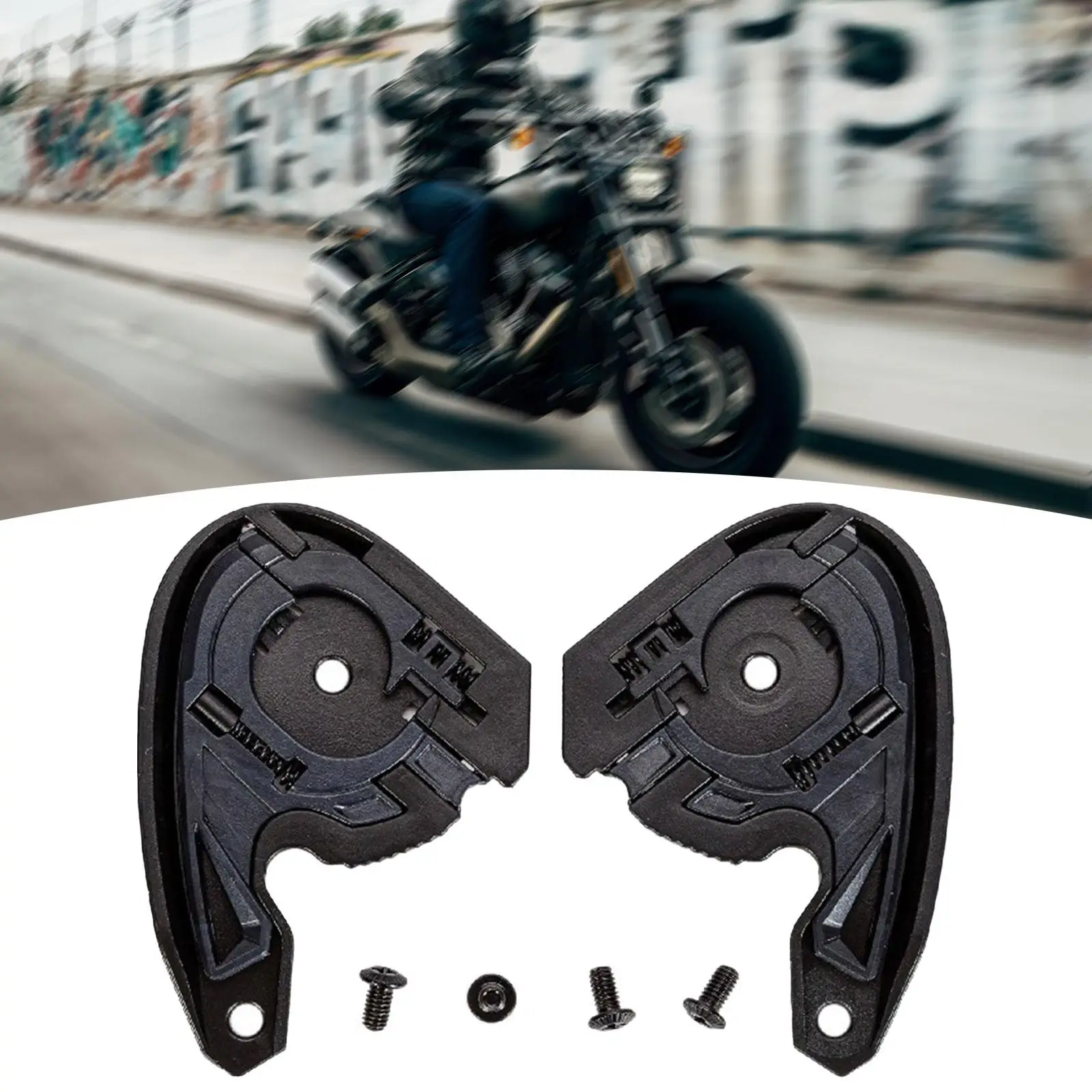 

High Quality Open Face Helmet Base Plate Replacement Motorcycle Helmet Accessory for Visor Alignment for SHAFT SM523 Helmets