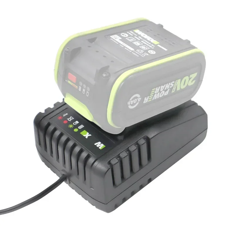 WA3921 Li-ion Battery Charger For Worx 18V 20V WA3593 WA3595 WA3596 WA3016 WA3401 Lithium Battery WA3922 WA3924 WA3927 WU279