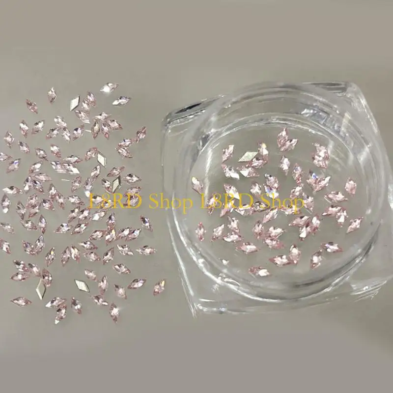 L8RD 50 Pz/set Eleganti Unghie Artistiche Cristallo Decorazioni Per Unghie In Cristallo Pendenti E In