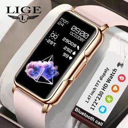 LIGE New Women Smartwatch Men Smart Bracelet Heart Rate Blood Oxygen Sport Smart Band Watch For Xiaomi Android IOS Ladies Gift