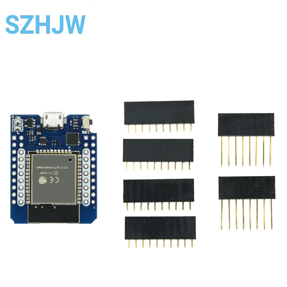 Wemos D1 MINI ESP8266 ESP32 ESP-32S WIFI Bluetooth-compatible CP2104 CH9102  Development Board Module For Arduino With Pins image 4