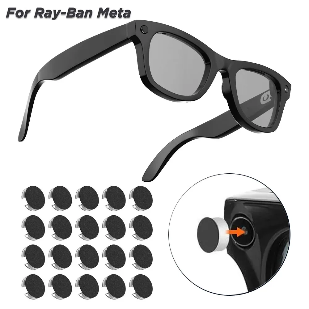 For Ray-Ban Meta Wayfarer/Skyler/Headliner/Display & Oakley HSTN Smart Glasses Record Video Shading Sticker Blackout LED Cover