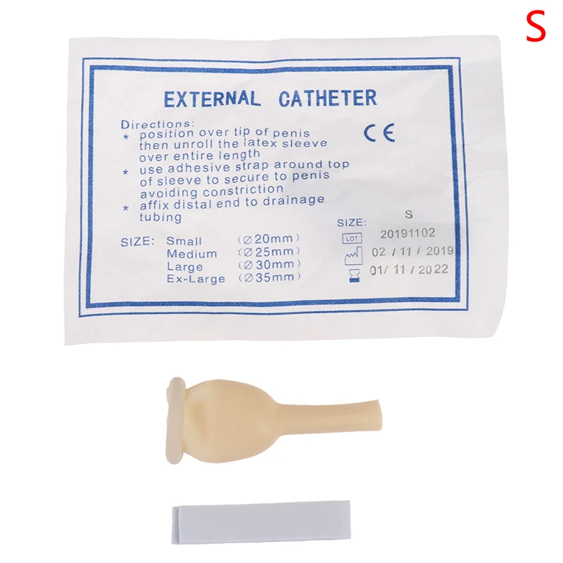 Male External Catheter Medical Sterilized latex catheter urine collector elderly New