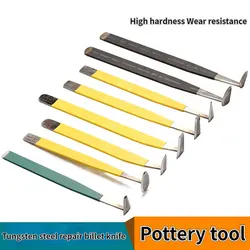 Pottery Repair Blank Knife Jingdezhen Wear-resistant Super Hard Tungsten Steel Alloy Blank Knife DIY Pottery Sculpture Tools