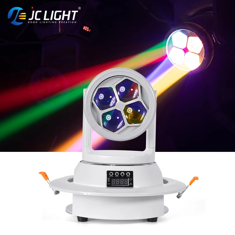 120w Bee Eye Led Beam 4x20w Led Lamp Bead Wash Moving Head Stage Lighting Rgbw 4in1 Mini Disco Light For Ktv Party Bar