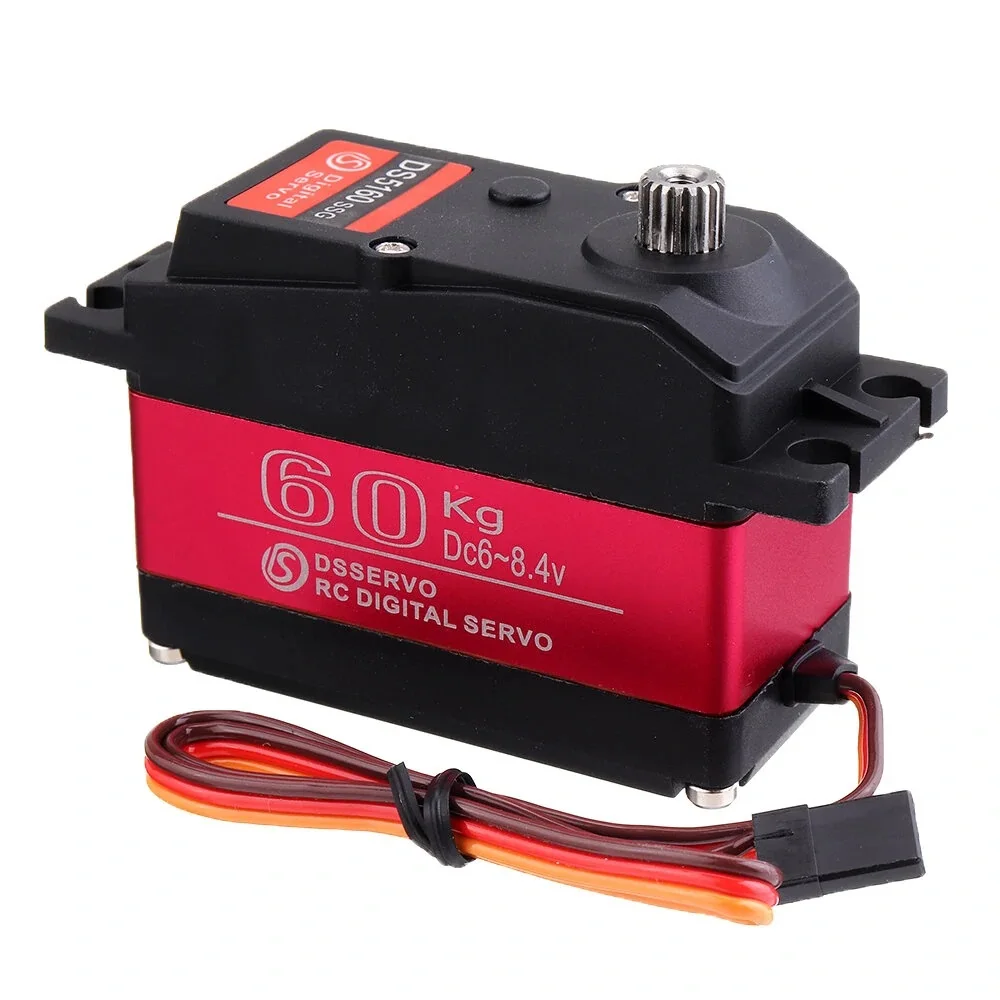 DSSERVO DS5160 HV 60kg 180°/270° 18T Metal Gear Digital Servo For 1/5 Redcat HPI Baja 5B SS RC Car Compatible SAVOX-0236 LOSI XL