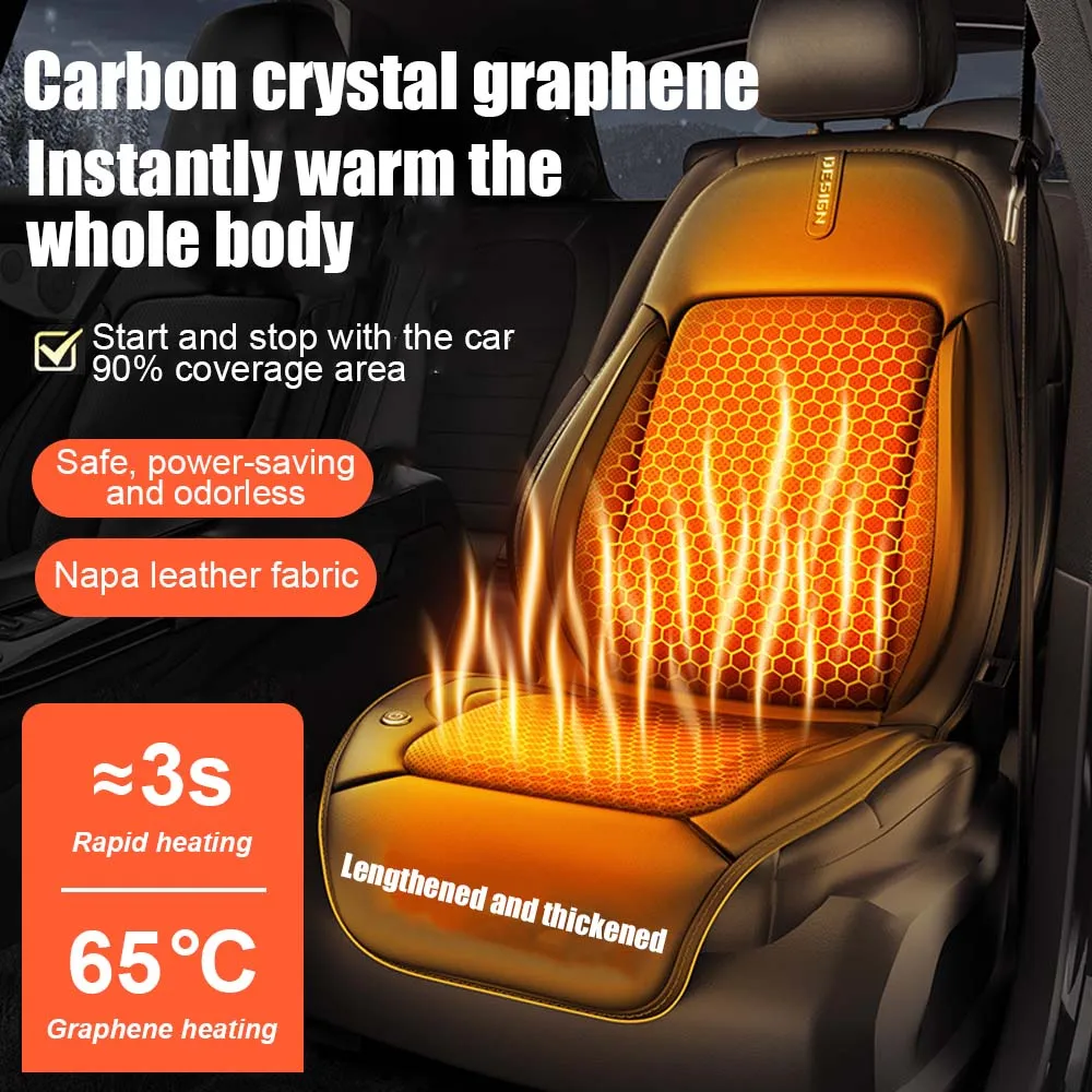 

2025 Новый модернизированный обогреватель автомобильного сиденья, универсальная подушка с подогревом и умным контроллером, быстрая разогрев, зимний рождественский подарок для водителя