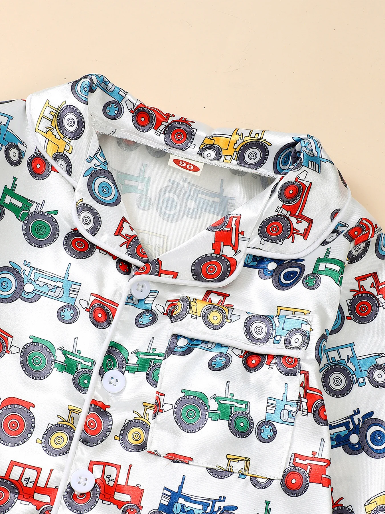 Baby Boys Car Print Turn-down  - Summer Clothing For Baby Boy 评论和价格