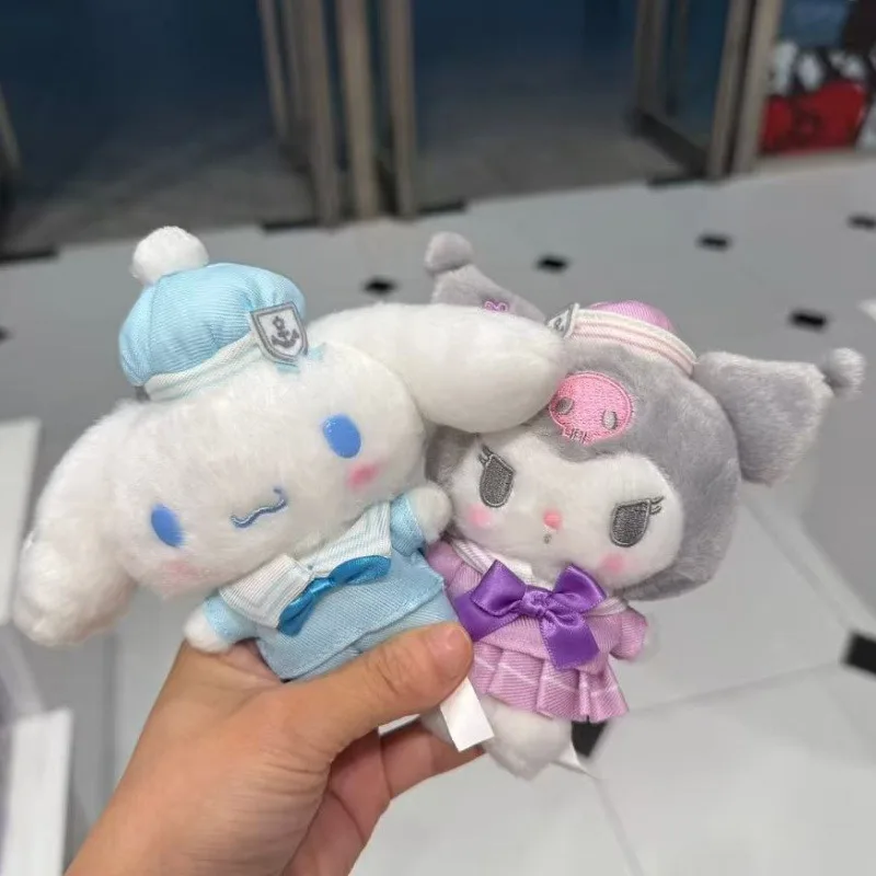 Série de personnages de marin Sanrio, jouet en peluche pendentif cannelle Pompompurin Kuromi, poupée en peluche, breloque pour sac à dos Hello Kitty