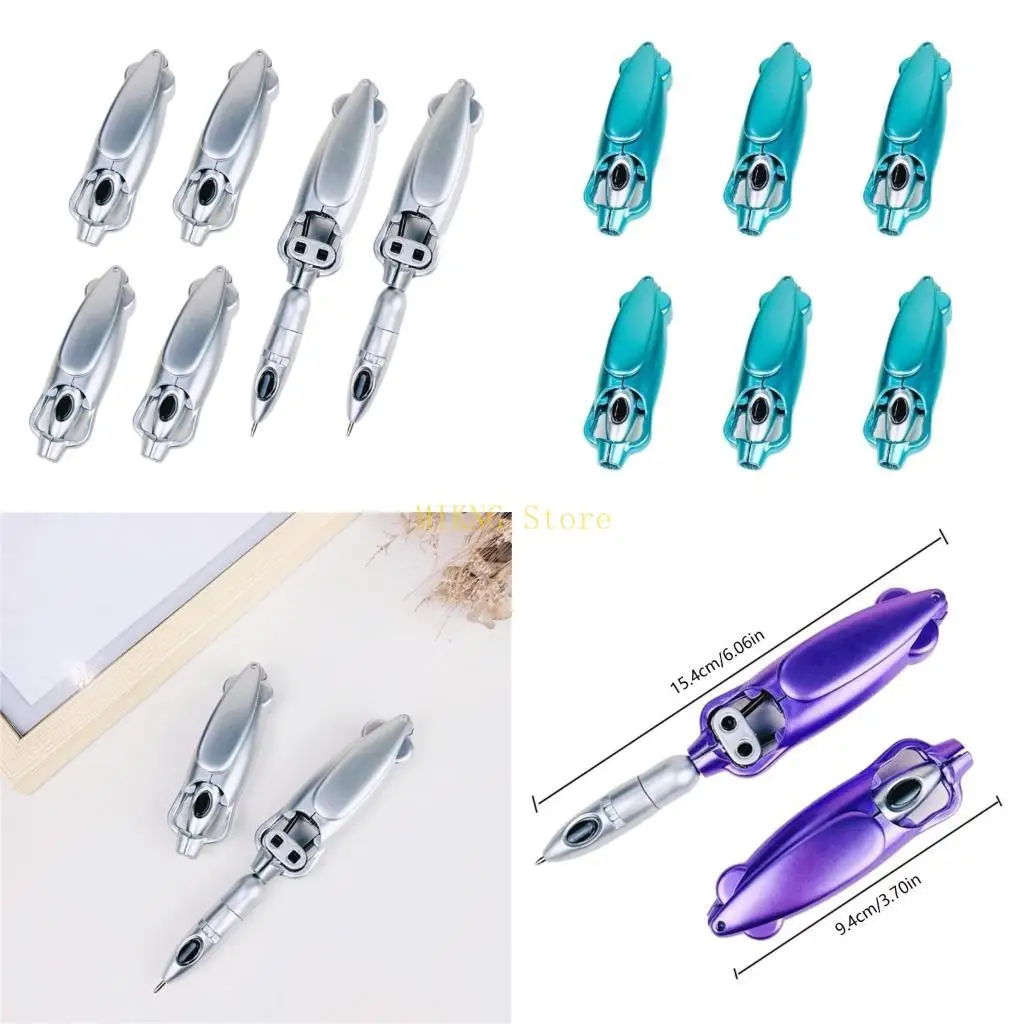 

6Pcs Flexible Ballpoint Pen Convertible Ballpoint Pen Write Smoothly for Kid Student Reward Christmas Stocking Fillers best sale