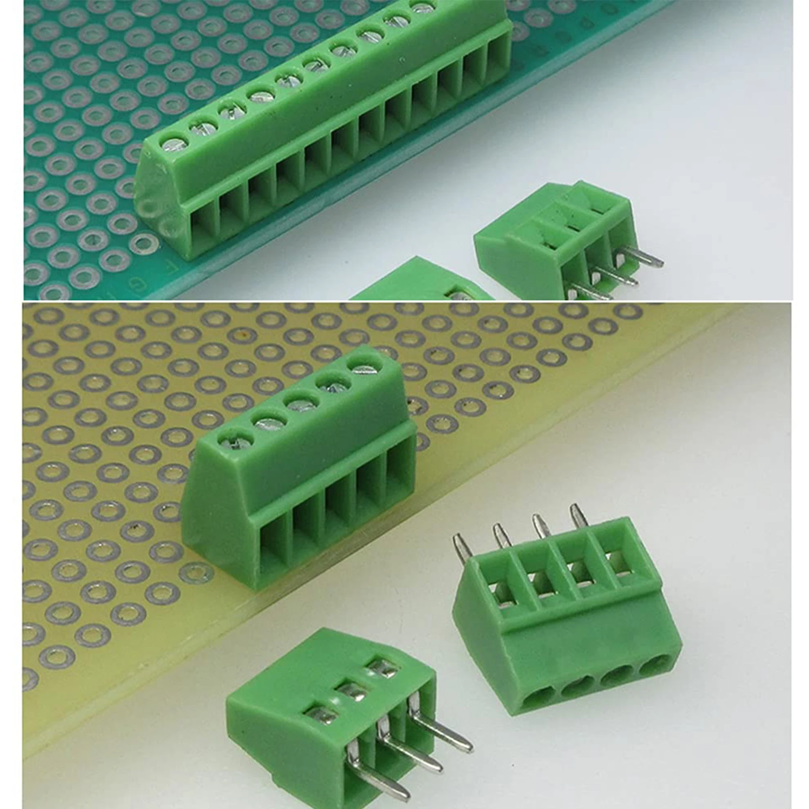 30pcs Screw PCB Terminal Block Connector Kit KF128-2.54 2Pin 3Pin 4Pin