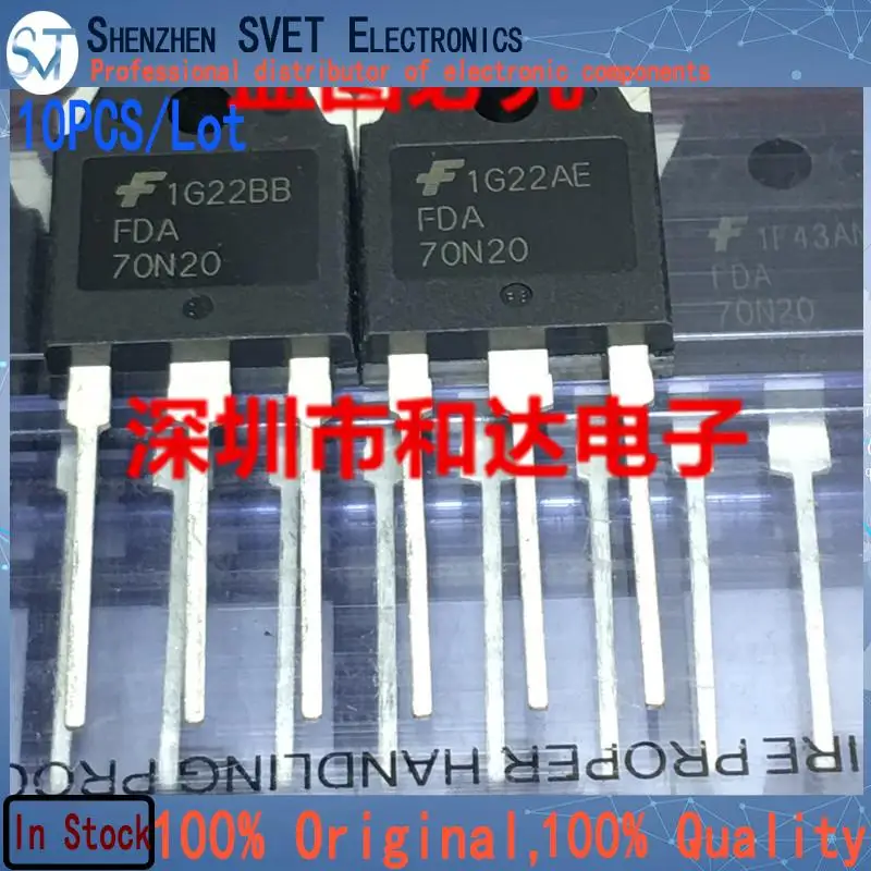 10PCS/Lot FDA70N20  TO-3P 70A 200V    Import Original And New 100%Test In Stock