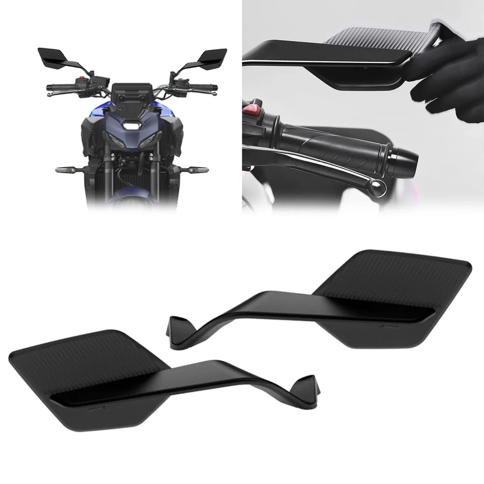 

For MT-09 SP 2018-2025 new rearviewmirror street car adjustable invisiblemirror fixed wing rotating side mirror MT09 SP