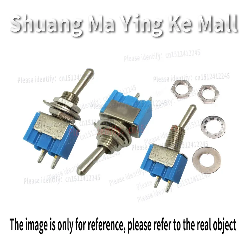 1PCS MTS-101 MTS101 2Pin SPST ON-OFF 6mm Blue Mini Toggle Switches 2Position 3A250V 6A125VAC New