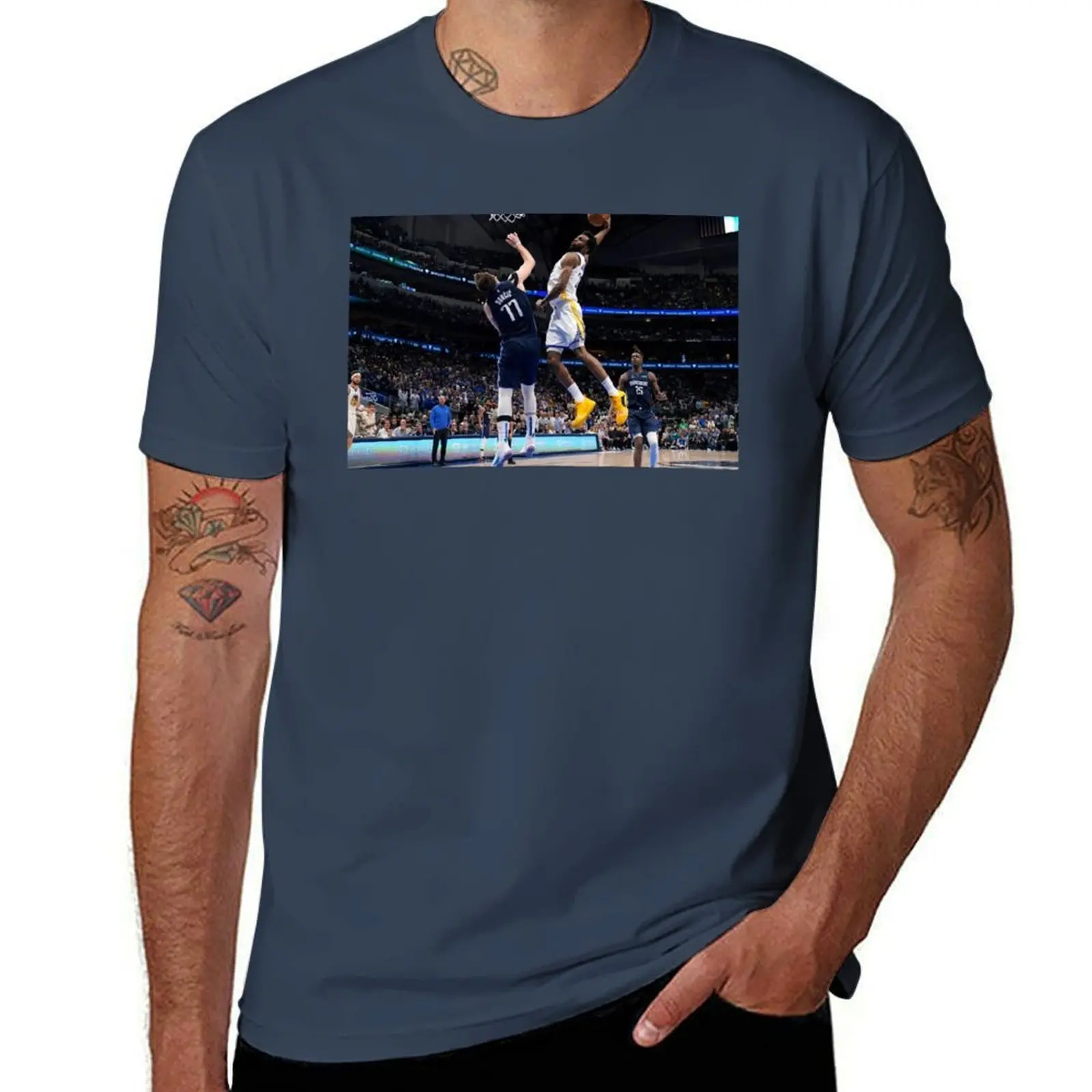 

Andrew Wiggins dunk T-Shirt t shirt custom print funny t shirts man T-Shirt