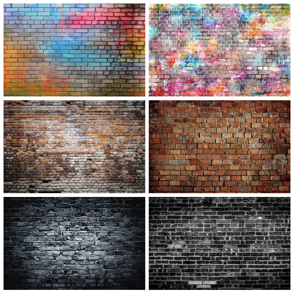 

Stone Wall Photography Backdrop Vintage Countryside Gray Black Brick Rock Texture Baby Birthday Portrait Background Photo Studio