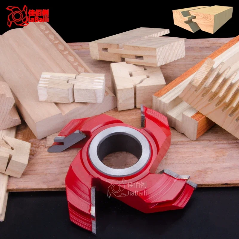 45 degree tenon joint knife alloy end mill solid wood right angle splicing butt knife 90 degree mortise and tenon knife