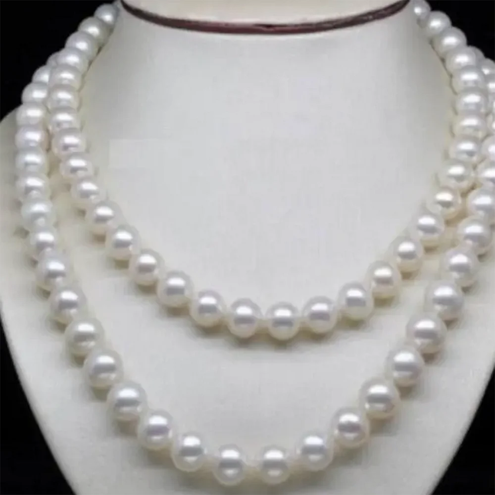 HOT sell new Style genuine AAA 8-9mm white Fresh water pearl necklace 33