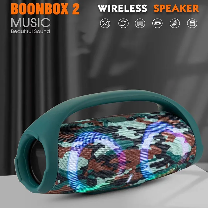 Bluetooth付きミニスピーカーフォン,防水,ipx 5,ワイヤレス,サブウーファー,FM,BOOMS-BOX3世代