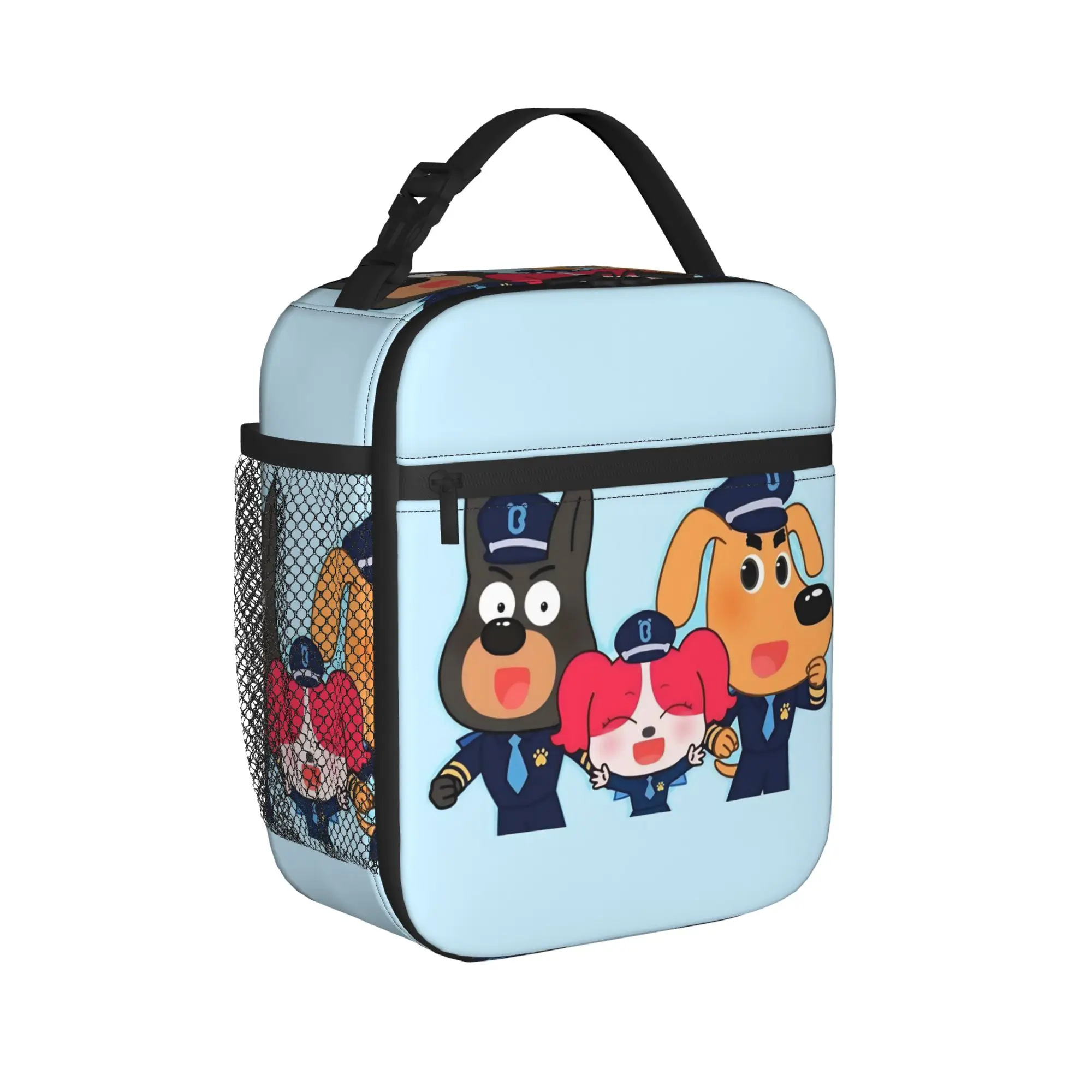 Sheriffs Labradors Dog Insulated Lunch Bag Thermal Bag Reusable,Meal Container Cartoon Portable Tote Lunch Box Food Handbags