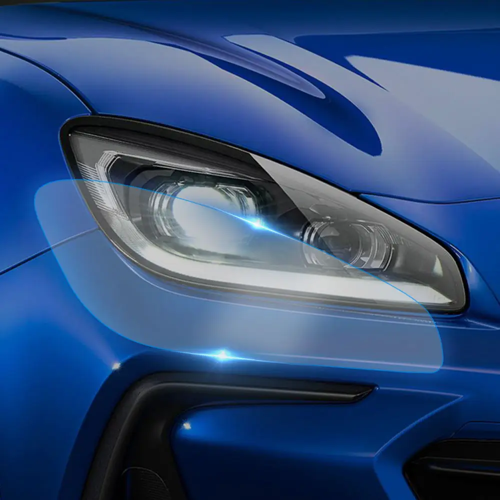 

Пленка из ТПУ для Subaru BRZ 2021 2022 2023, прозрачная наклейка на зеркало заднего вида для защиты фар от столкновений