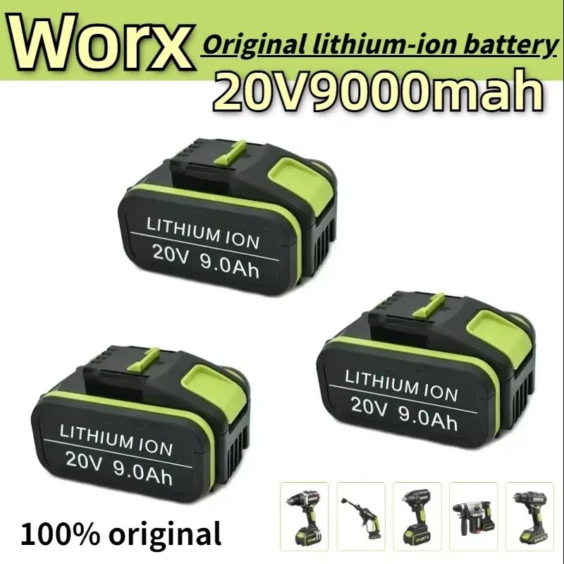 

NEW 20V9000mAh Lithium Rechargeable Replacement Battery for Worx Power Tools WA3551 WA3553 WX390 WX176 WX178 WX386 WX678