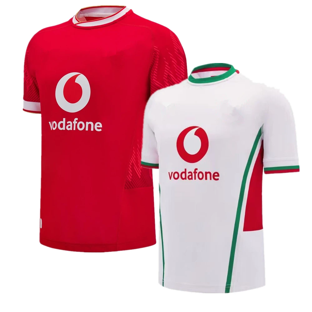 2024 2025 JERSEY RUGBY Wales gaya baru kemeja rugbi Welsh ukuran besar S-5xl