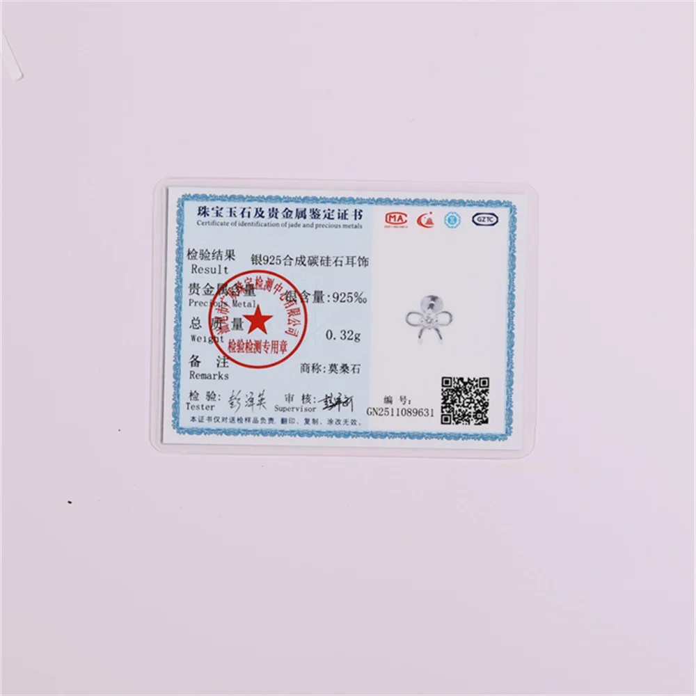 AIDE 925 Sterling Silver Moissanite Star/Flower/Butterfly Shape Piercing Earring Women's Dainty Luxury Anniversary Gifts