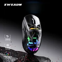 EWEADN M7 Wireless Mouse Bluetooth Mouse Transparent RGB Body Hollow Silent Office Charging Mouse PC Laptop Accessories Gifts