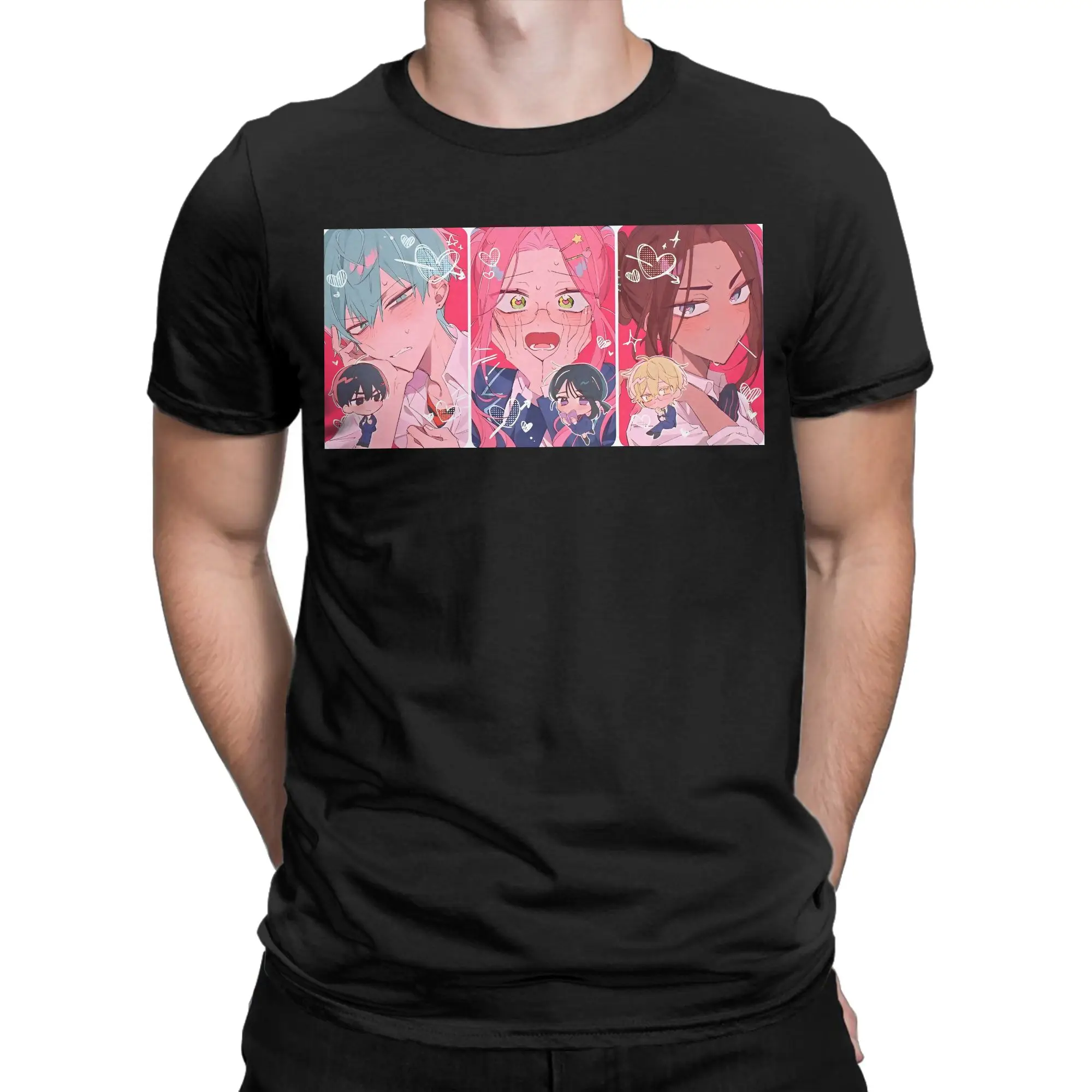 Alien Stage Anime T Shirt for Men Women Cotton Humor T-Shirt O Neck Mizi Sua Till Ivan Hyuna Luka Tees Short Sleeve Tops Graphic
