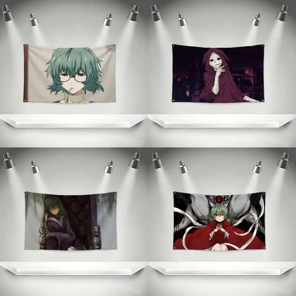 Tokyo Ghoul Takatsuki Sen Anime  Flags Wall Hanging Tapestry Outdoor Garage Room Decorative flag Background Blanket