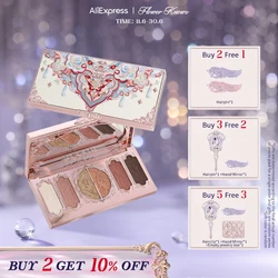 Flower Knows Butterfly Cloud Collar Collection  Embossed Six-Color Makeup Palette spreadable Suitable for daily use 6.5g